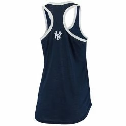 Women's G-III Sports By Carl Banks Navy/White New York Yankees Showdown Racerback Tank Top -G-III Sales Store unnamed file 4989