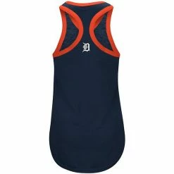 Women's G-III Sports By Carl Banks Navy/Orange Detroit Tigers Showdown Racerback Tank Top -G-III Sales Store unnamed file 4993