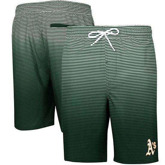 Men's G-III Sports By Carl Banks Green Oakland Athletics Ocean Swim Trunks 2 Men's G-III Sports By Carl Banks Green Oakland Athletics Ocean Swim Trunks - Image 2