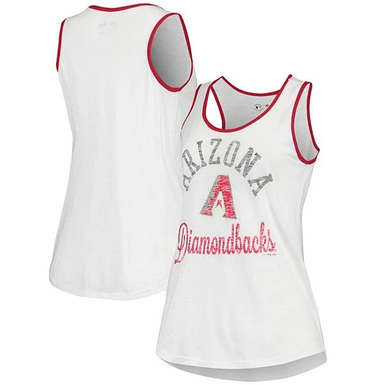Women's G-III Sports By Carl Banks White Arizona Diamondbacks Grand Slam Tank Top 2 Women's G-III Sports By Carl Banks White Arizona Diamondbacks Grand Slam Tank Top - Image 2