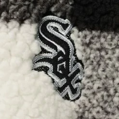 Women's G-III Sports By Carl Banks Black/Gray Chicago White Sox Sherpa Plaid Quarter-Zip Jacket -G-III Sales Store unnamed file 5043