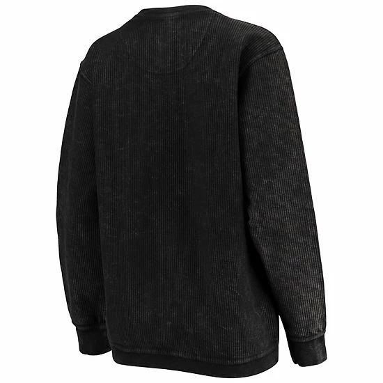 Women's G-III 4Her By Carl Banks Black Pittsburgh Steelers Comfy Cord Pullover Sweatshirt 4 Women's G-III 4Her By Carl Banks Black Pittsburgh Steelers Comfy Cord Pullover Sweatshirt - Image 4