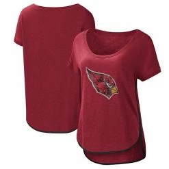 Women's G-III 4Her By Carl Banks Cardinal Arizona Cardinals Rookie Scoop Neck T-Shirt