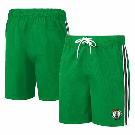 Men's G-III Sports By Carl Banks Kelly Green/Black Boston Celtics Sand Beach Volley Swim Shorts 1 Men's G-III Sports By Carl Banks Kelly Green/Black Boston Celtics Sand Beach Volley Swim Shorts