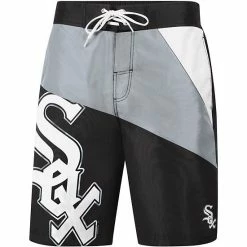 Men's G-III Sports By Carl Banks Black Chicago White Sox Wind Wave Swim Shorts -G-III Sales Store unnamed file 5261