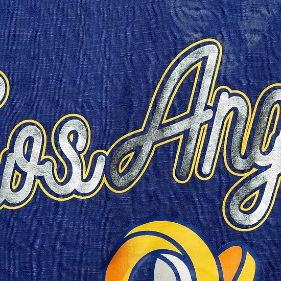 Women's G-III 4Her By Carl Banks Royal Los Angeles Rams Game Time Swim V-Neck Cover-Up Dress 5 Women's G-III 4Her By Carl Banks Royal Los Angeles Rams Game Time Swim V-Neck Cover-Up Dress - Image 5