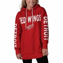 Women's G-III 4Her By Carl Banks Red Detroit Red Wings Extra Inning Pullover Hoodie -G-III Sales Store unnamed file 74
