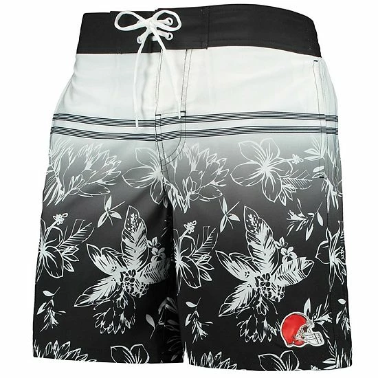 Men's G-III Sports By Carl Banks Black Cleveland Browns Island Volley Swim Shorts 3 Men's G-III Sports By Carl Banks Black Cleveland Browns Island Volley Swim Shorts - Image 3