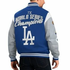 Men's G-III Sports By Carl Banks Royal Los Angeles Dodgers Franchise Full-Snap Varsity Jacket 5 Men's G-III Sports By Carl Banks Royal Los Angeles Dodgers Franchise Full-Snap Varsity Jacket -G-III Sales Store unnamed file 861