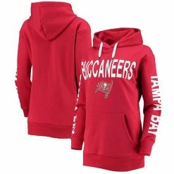 G-III Sales Store 42 Women's G-III 4Her By Carl Banks Red Tampa Bay Buccaneers Extra Point Pullover Hoodie