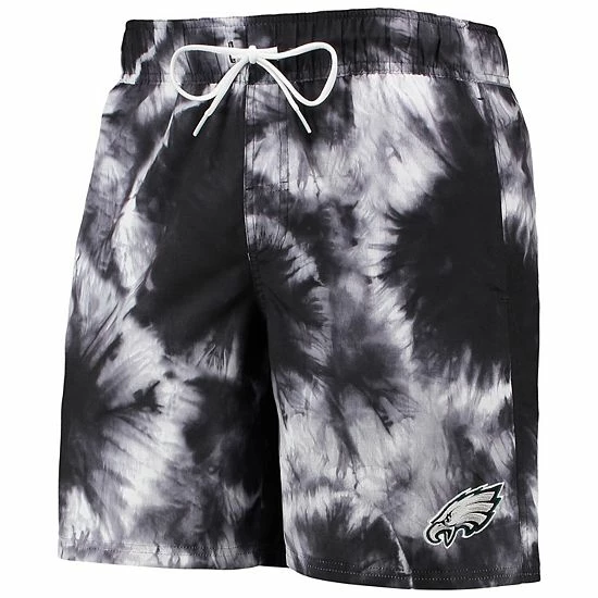 Men's G-III Sports By Carl Banks Black Philadelphia Eagles Splash Volley Swim Shorts 3 Men's G-III Sports By Carl Banks Black Philadelphia Eagles Splash Volley Swim Shorts - Image 3