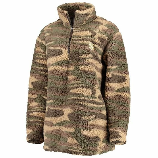 Women's G-III Sports By Carl Banks Camo Seattle Kraken Sherpa Quarter-Zip Jacket 3 Women's G-III Sports By Carl Banks Camo Seattle Kraken Sherpa Quarter-Zip Jacket - Image 3