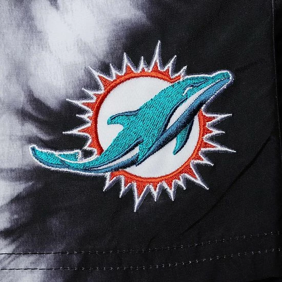 Men's G-III Sports By Carl Banks Black Miami Dolphins Splash Volley Swim Shorts 5 Men's G-III Sports By Carl Banks Black Miami Dolphins Splash Volley Swim Shorts - Image 5