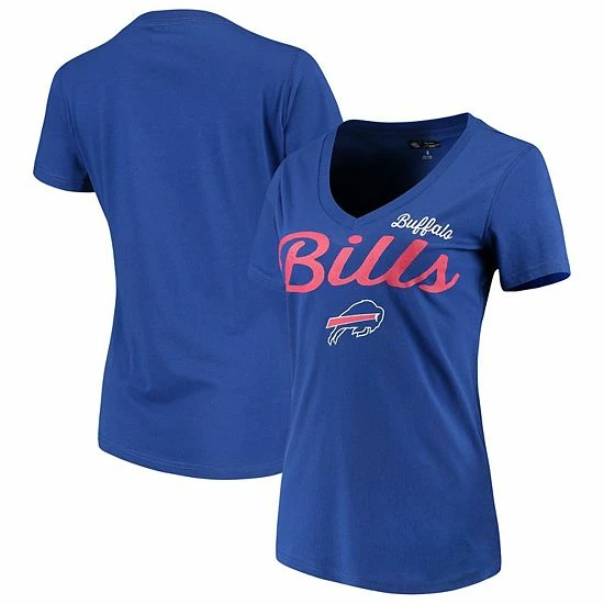 Women's G-III 4Her By Carl Banks Royal Buffalo Bills Post Season V-Neck T-Shirt 1 Women's G-III 4Her By Carl Banks Royal Buffalo Bills Post Season V-Neck T-Shirt
